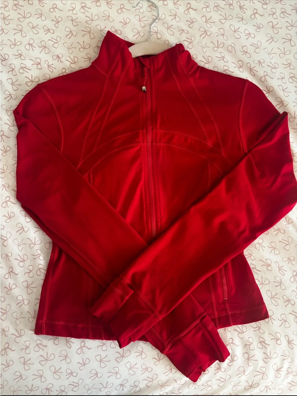 lululemon athletica Red Full-Zip Utility Jacket